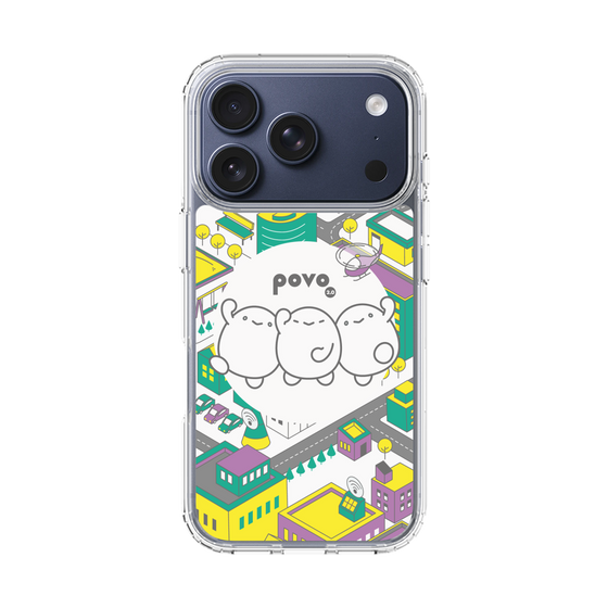 スリムプロテクションケース［ povo - まち ］