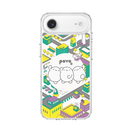スリムプロテクションケース［ povo - まち ］