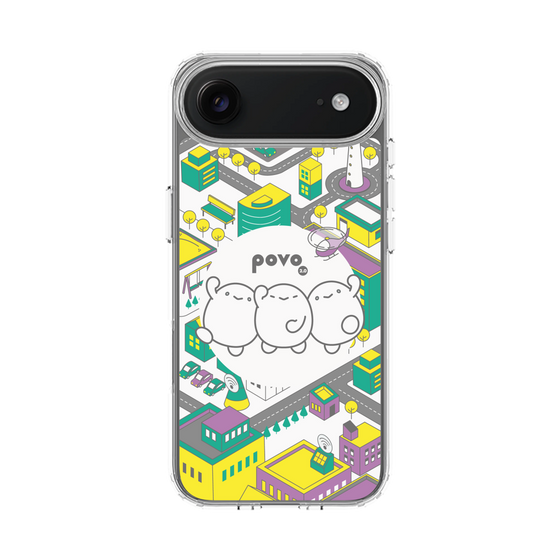 スリムプロテクションケース［ povo - まち ］