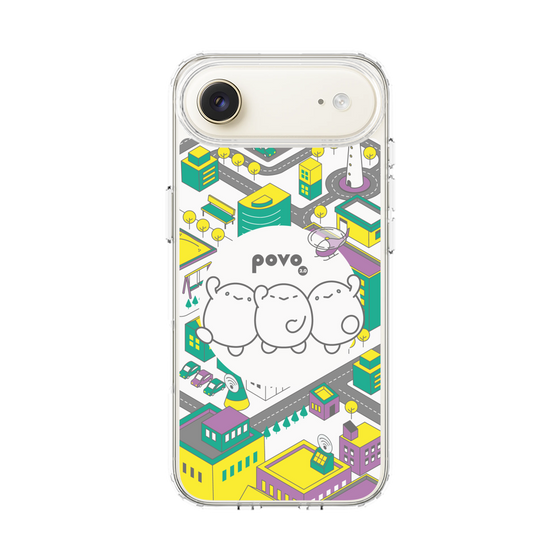 スリムプロテクションケース［ povo - まち ］