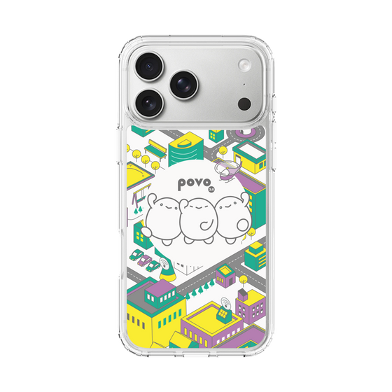 スリムプロテクションケース［ povo - まち ］