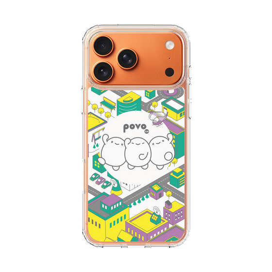 スリムプロテクションケース［ povo - まち ］