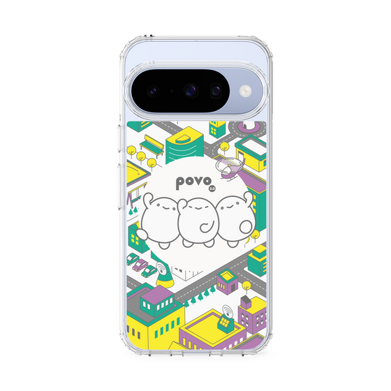 スリムプロテクションケース［ povo - まち ］