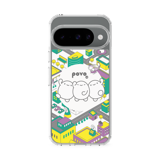 スリムプロテクションケース［ povo - まち ］