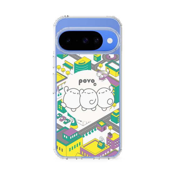 スリムプロテクションケース［ povo - まち ］
