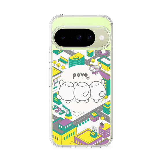 スリムプロテクションケース［ povo - まち ］