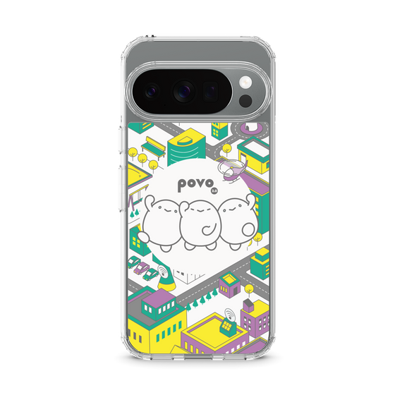 スリムプロテクションケース［ povo - まち ］