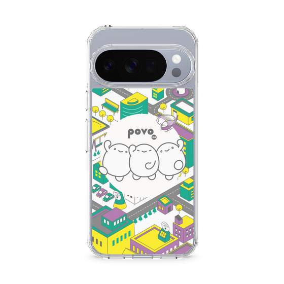 スリムプロテクションケース［ povo - まち ］