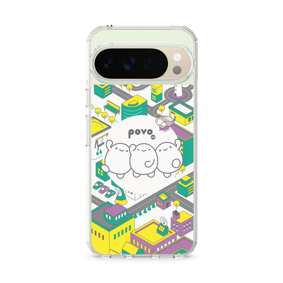 スリムプロテクションケース［ povo - まち ］