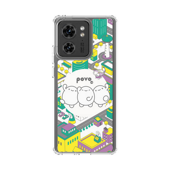 スリムプロテクションケース［ povo - まち ］