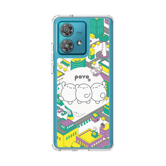 スリムプロテクションケース［ povo - まち ］