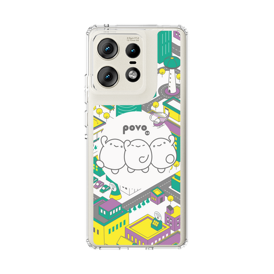 スリムプロテクションケース［ povo - まち ］