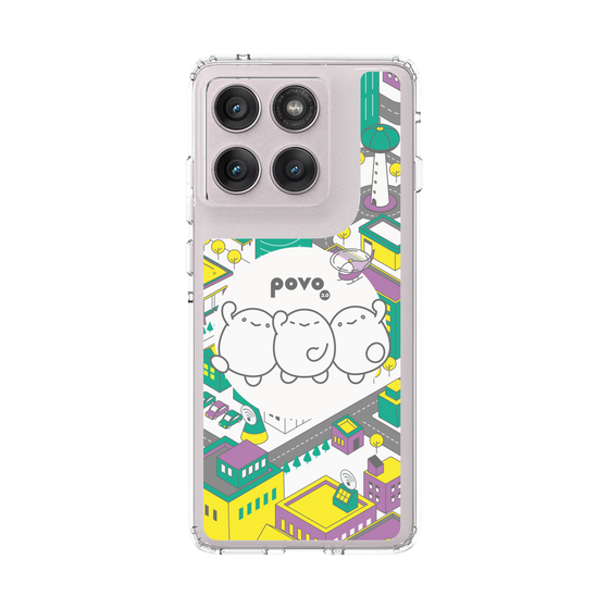 スリムプロテクションケース［ povo - まち ］