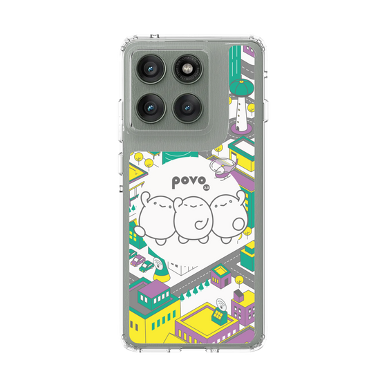 スリムプロテクションケース［ povo - まち ］