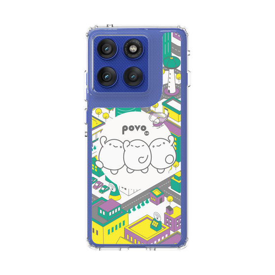 スリムプロテクションケース［ povo - まち ］