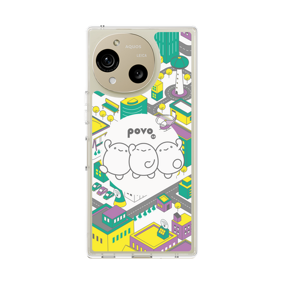 スリムプロテクションケース［ povo - まち ］