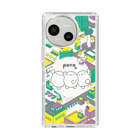 スリムプロテクションケース［ povo - まち ］