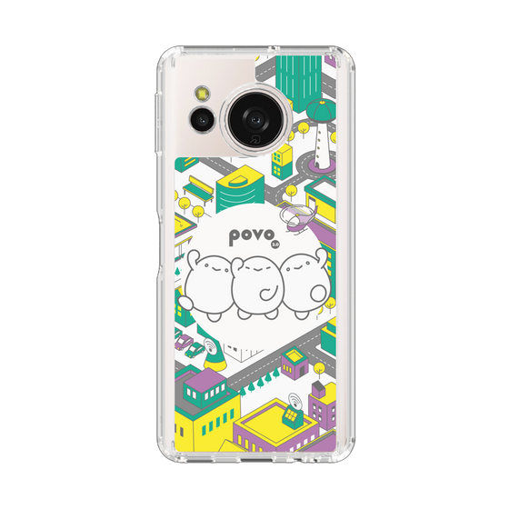 スリムプロテクションケース［ povo - まち ］