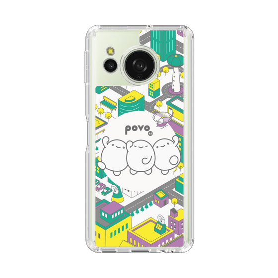 スリムプロテクションケース［ povo - まち ］