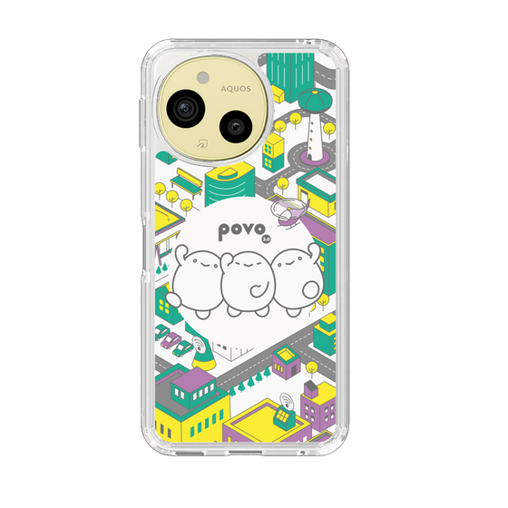 スリムプロテクションケース［ povo - まち ］