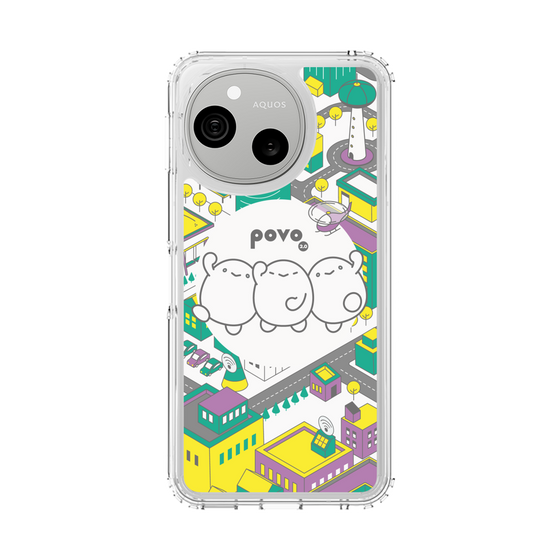 スリムプロテクションケース［ povo - まち ］