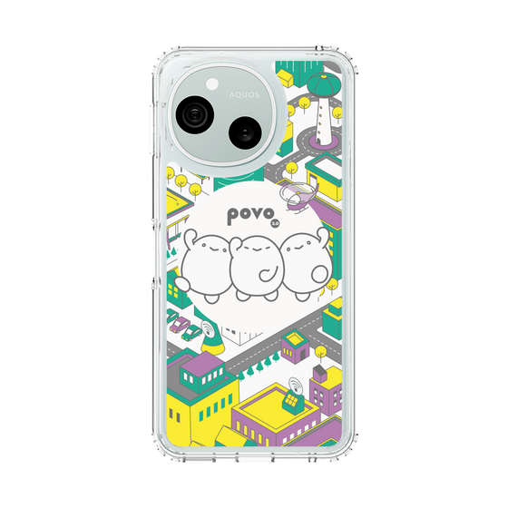 スリムプロテクションケース［ povo - まち ］