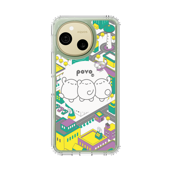 スリムプロテクションケース［ povo - まち ］