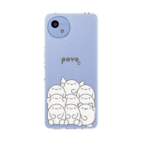 スリムプロテクションケース［ povo - キャラクターズ ］