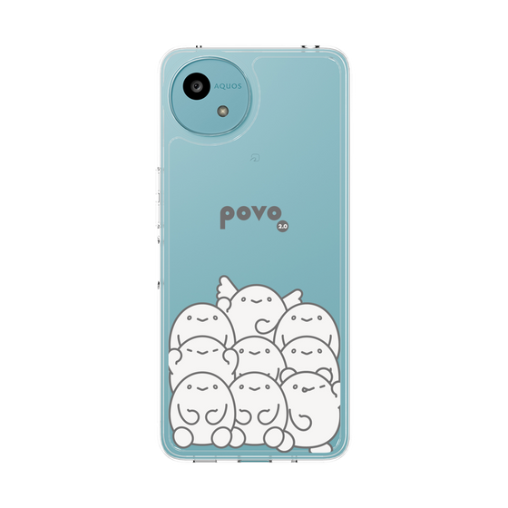 スリムプロテクションケース［ povo - キャラクターズ ］