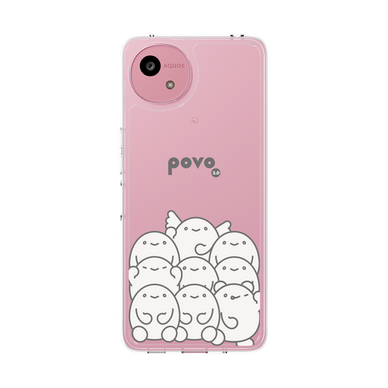 スリムプロテクションケース［ povo - キャラクターズ ］
