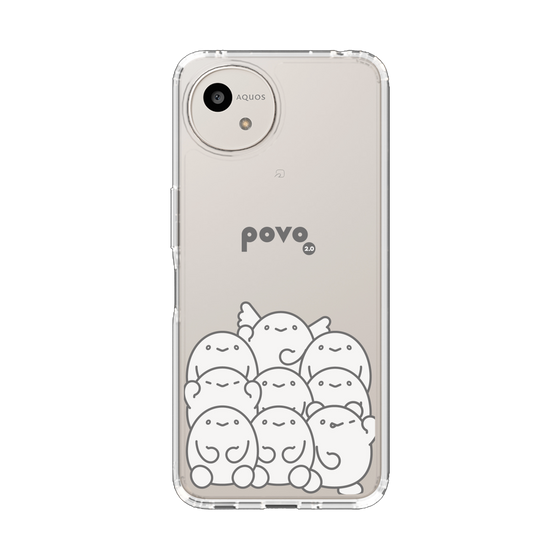 スリムプロテクションケース［ povo - キャラクターズ ］