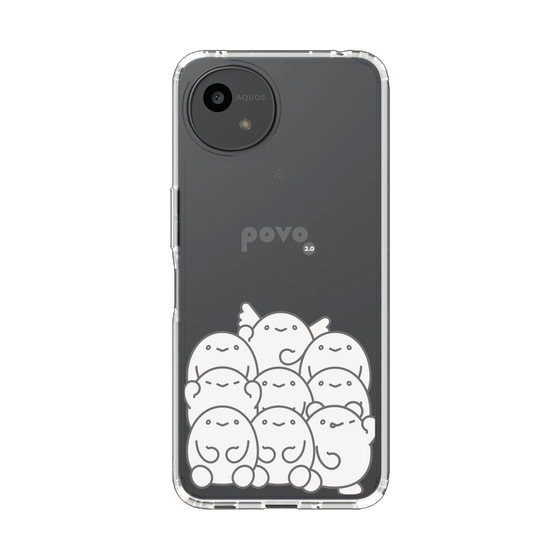 スリムプロテクションケース［ povo - キャラクターズ ］