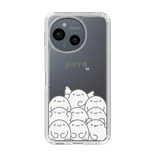 スリムプロテクションケース［ povo - キャラクターズ ］