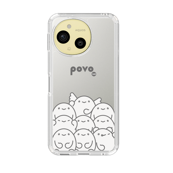 スリムプロテクションケース［ povo - キャラクターズ ］
