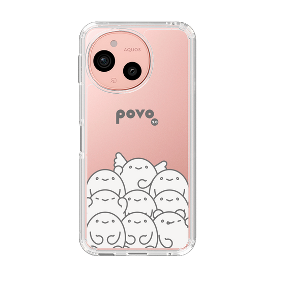 スリムプロテクションケース［ povo - キャラクターズ ］