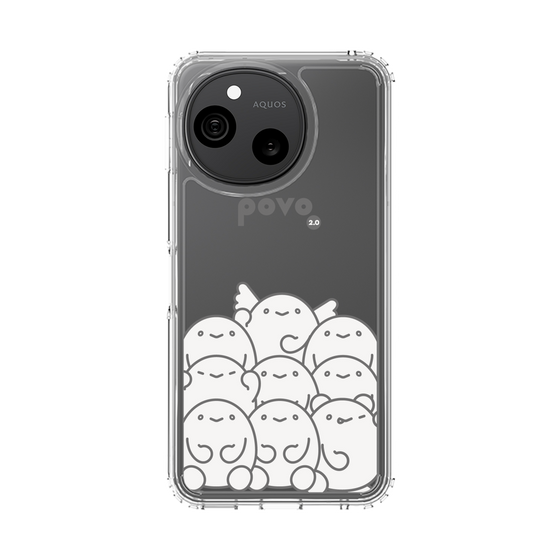 スリムプロテクションケース［ povo - キャラクターズ ］