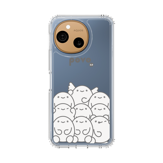 スリムプロテクションケース［ povo - キャラクターズ ］