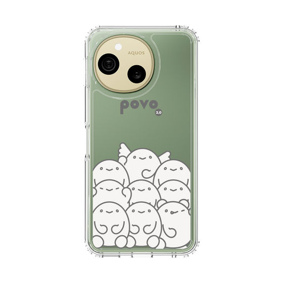 スリムプロテクションケース［ povo - キャラクターズ ］