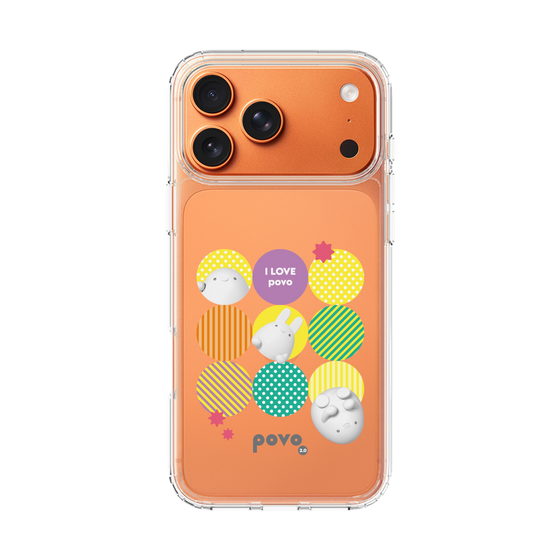 スリムプロテクションケース［ povo - love ］
