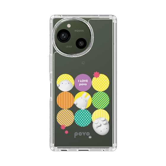 スリムプロテクションケース［ povo - love ］