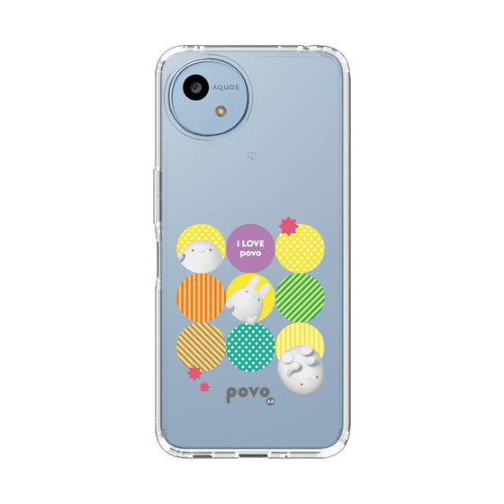 スリムプロテクションケース［ povo - love ］