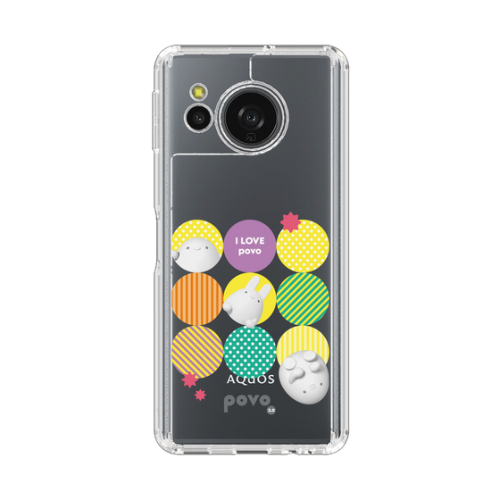 スリムプロテクションケース［ povo - love ］