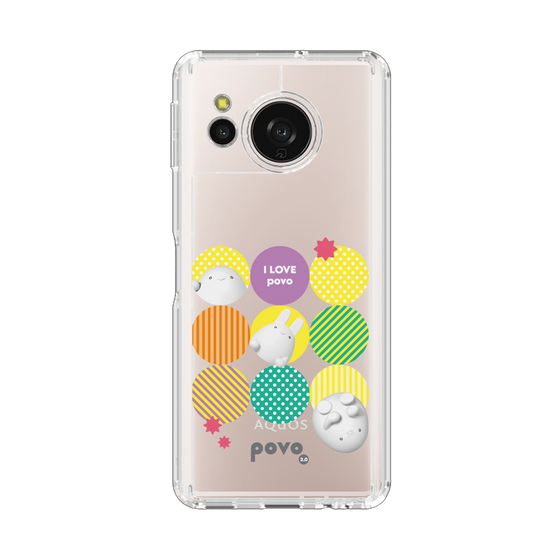 スリムプロテクションケース［ povo - love ］