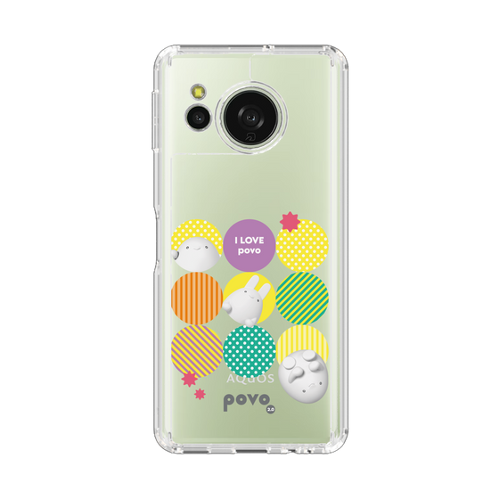 スリムプロテクションケース［ povo - love ］