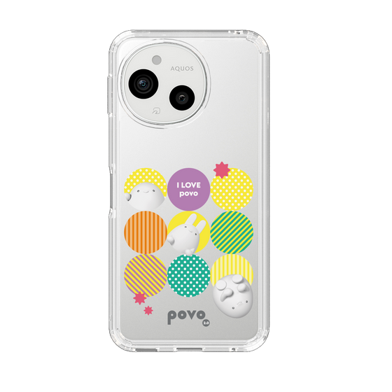 スリムプロテクションケース［ povo - love ］