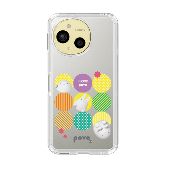 スリムプロテクションケース［ povo - love ］