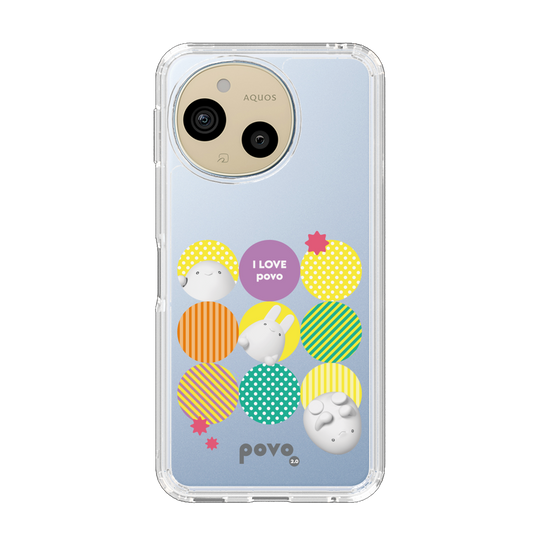 スリムプロテクションケース［ povo - love ］