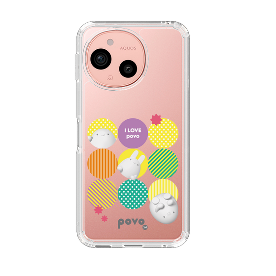 スリムプロテクションケース［ povo - love ］