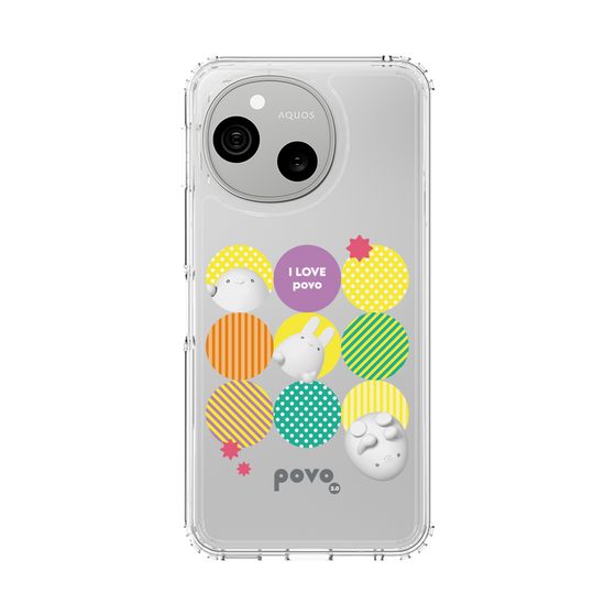 スリムプロテクションケース［ povo - love ］