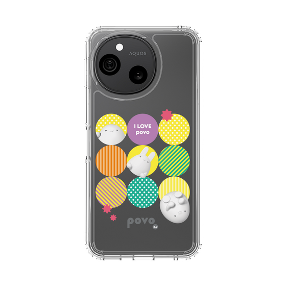 スリムプロテクションケース［ povo - love ］